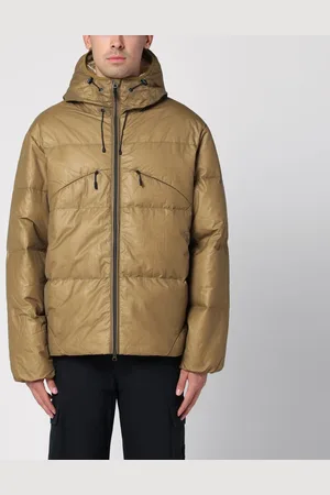 Purple Mountain Observatory Khaki padded zipped jacket