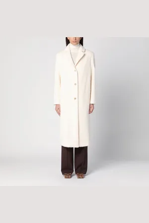 Loulou Studio Ivory alpaca-blend coat
