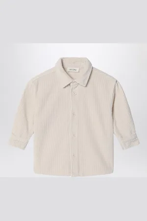 American Vintage Padow écru ribbed shirt