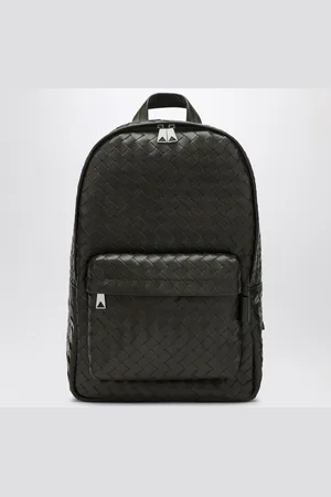 Bottega Veneta Medium khaki backpack in Intrecciato