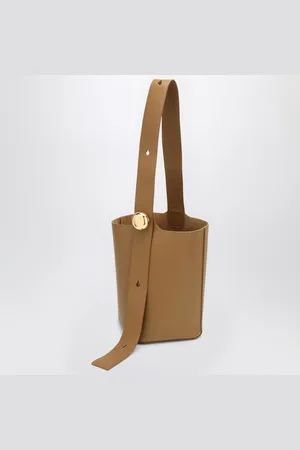 Loewe Brown calfskin Pebble Bucket medium bag