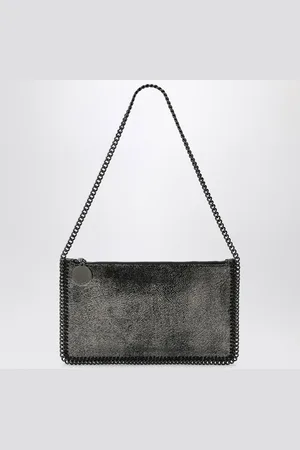 Stella McCartney Falabella Ruthenium Metallic Clutch Shoulder Bag