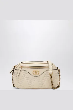 VALENTINO GARAVANI Quiltie 67 chain bag butter coloured