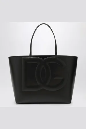 Dolce & Gabbana DG logo leather medium tote bag