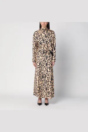 Sportmax Animal print silk dress