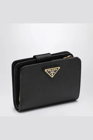 Prada Saffiano leather small continental wallet