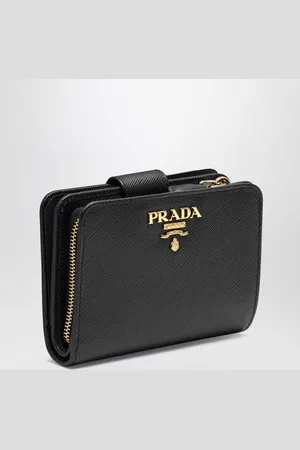 Prada Saffiano leather zip around wallet