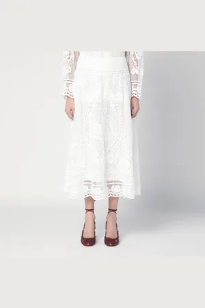 Farm Rio Swan Lake lace skirt