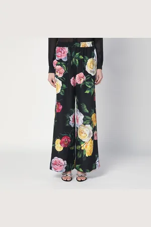 Dolce & Gabbana Silk floral print pyjama pants
