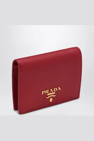 Prada Fiery Saffiano leather small wallet