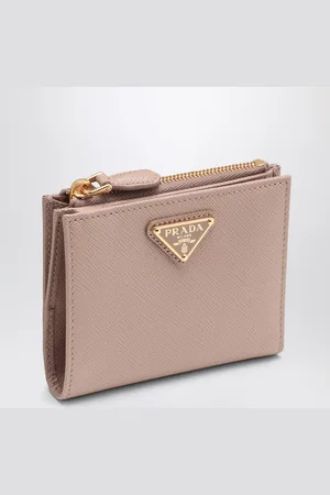 Prada Horizontal wallet in Saffiano cipria