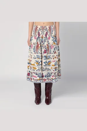 Farm Rio Multicoloured print midi skirt
