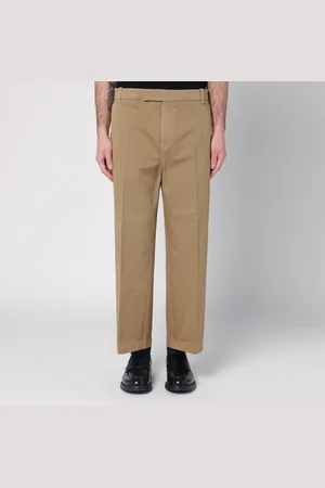 Thom Browne Khaki-coloured trousers in cotton