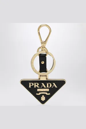 Prada Logo triangle key case