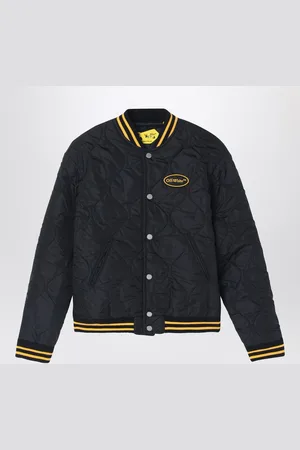 OFF-WHITE /yellow nylon bomber jacket