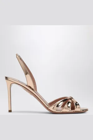 Aquazzura Tati 85 rose gold sandal