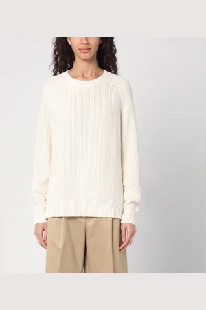 P.A.R.O.S.H. Sweater cream in cotton and cashmere