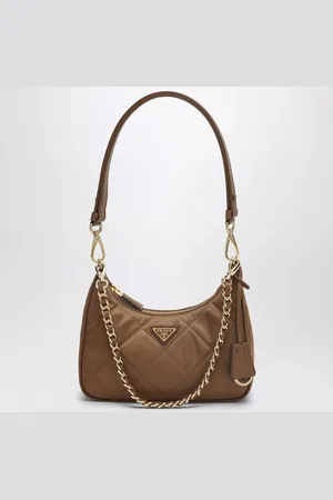 Prada Mini bag Re-Edition 1995 Chaîne brandy colour