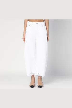 ERIKA CAVALLINI Wide ripped jeans