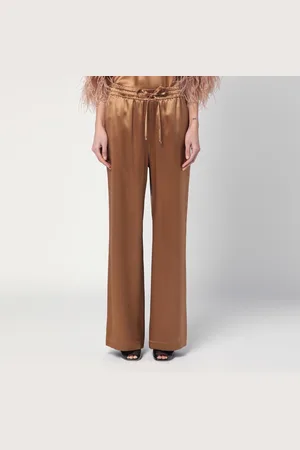 Dolce & Gabbana Brown silk pyjama trousers