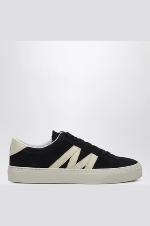 Moncler Monaco2 navy suede trainer