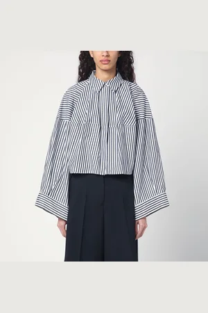 ERIKA CAVALLINI Wide striped cotton shirt