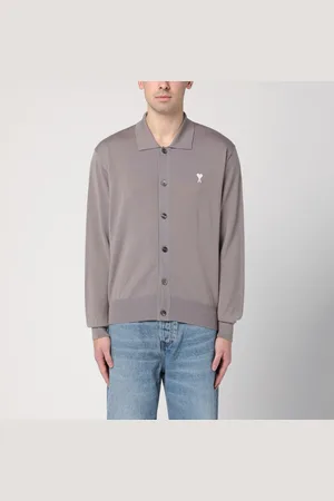 Ami Ami De Coeur ash-coloured cardigan