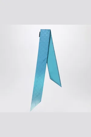 Prada Turquoise ribbon in silk twill