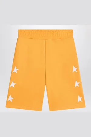 Golden Goose Mustard shorts with stars