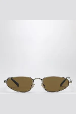 Miu Miu Logo Old gold/Dark sunglasses