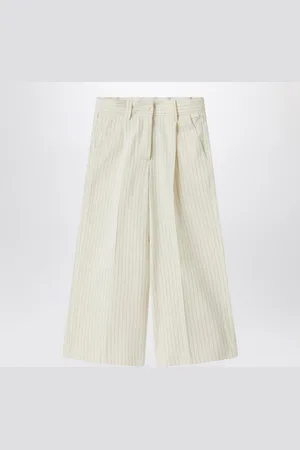 Il gufo Pinstriped cotton pants