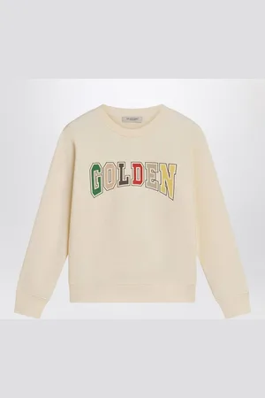Golden Goose Ivory crewneck sweatshirt with logo