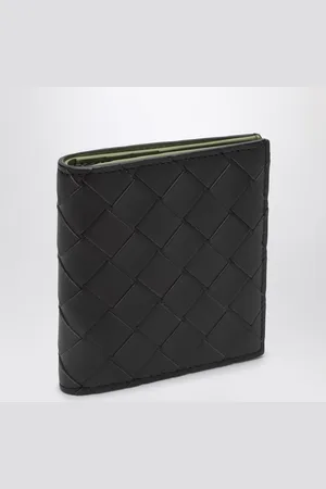 Bottega Veneta Bi-fold Wallet Fondente/Macha in Intrecciato