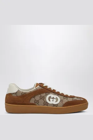 Gucci Sneakers with GG cross detail in suede leather