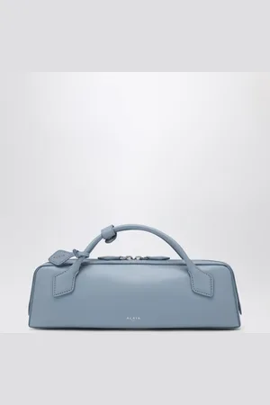 Alaïa Le Teckel blue leather clutch
