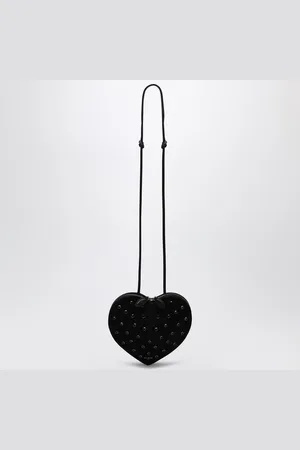 Alaïa Le Coeur suede bag with crystals