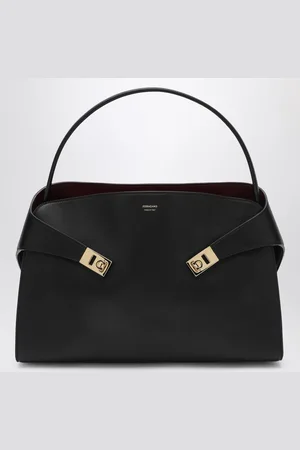 Salvatore Ferragamo Hug Soft L Shoulder Bag in /burgundy