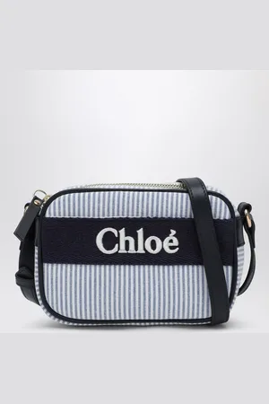 Chloé Navy striped crossbody bag