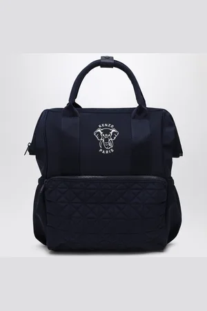 Kenzo Navy diaper bag with logo