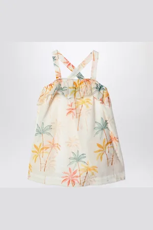 Chloé Ivory dress with multicolored pattern