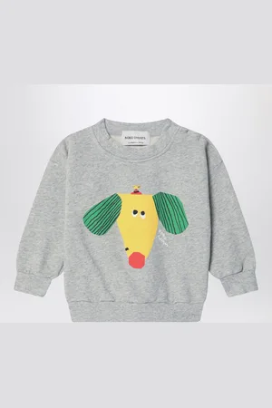 Bobo Choses Happy Dog gray sweatshirt