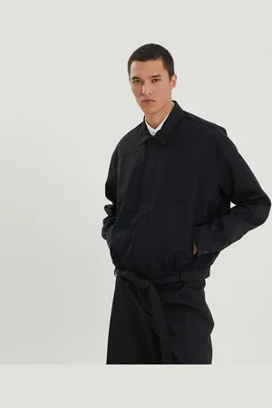 1989 STUDIO Dark short trench jacket