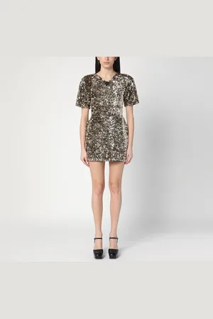 Marc Jacobs Gold mini dress with sequins