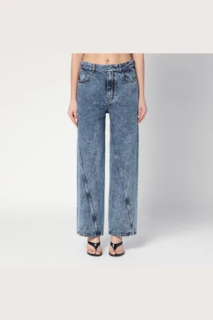 Alaïa Twisted stonewashed denim jeans