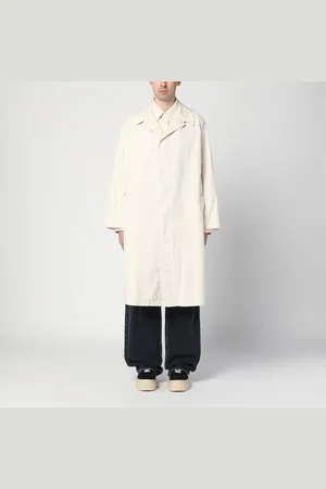 Maison Margiela Single-breasted trench coat ivory in cotton