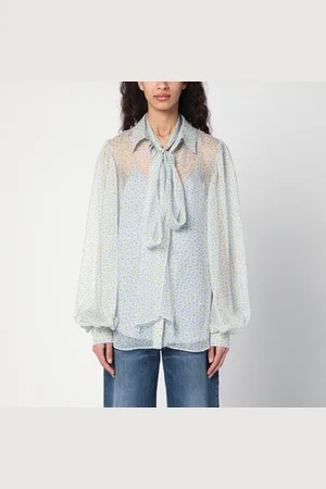 Gucci Floral print chiffon silk shirt