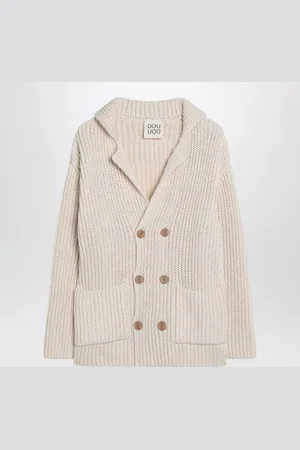 DOUUOD Cardigan Triciclo ivory in cotton