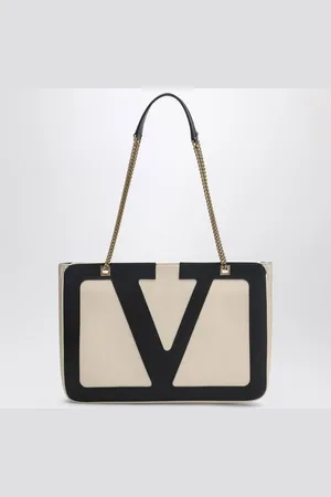 VALENTINO GARAVANI Viva Superstar butter/black medium bag