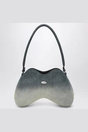 Diesel Double-D shoulder bag in denim