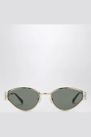 Gucci Gold oval sunglasses